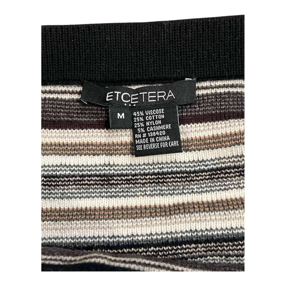 Etcetera Viscose/Cashmere Patterned Brown/Black A… - image 6